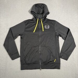 Nike Jacket Mens Medium Gray Livestrong Therma Fit Full Zip Hoodie Casual Logo
